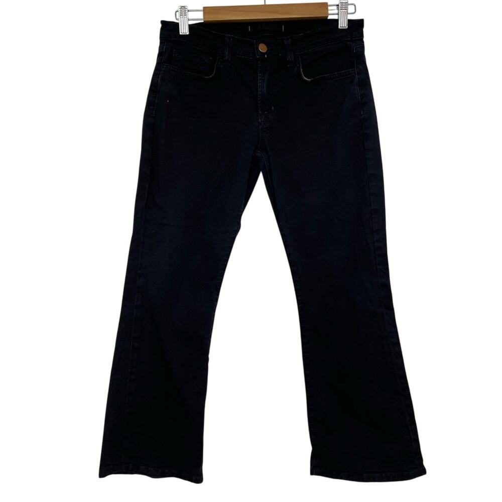 J Brand Black Straight Leg Gigi Ankle Jeans Womens 27 High Rise Denim Casual